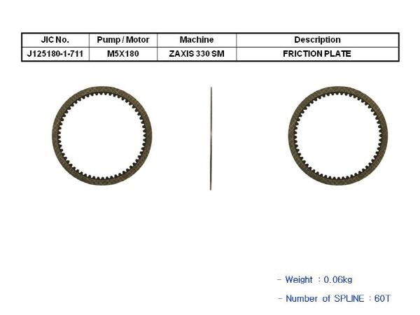 JIC M5X180CHB Friction Plate - SealKitIndia.com